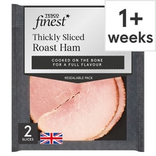 Tesco Finest 2 Thick Whole Slices Roast Ham 125G