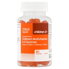 Tesco Health 60 Childrens Multivitamins Orange Gummies