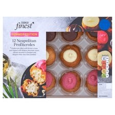 Tesco Finest 12 Neapolitan Profiteroles 220G