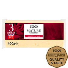 Tesco Mature Cheddar 400G