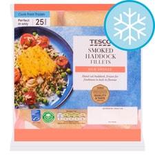 Tesco Smoked Haddock Fillets 360G