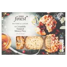 Tesco Finest 6 Crumble Topped Mince Pies