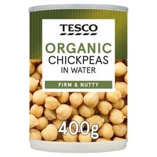 Tesco Organic Chick Peas In Water 400G