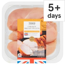 Tesco British Chicken Breast Portions 525G