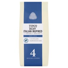 Tesco Decaf Italian Inspired Coffee No.3 227G