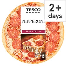 Tesco Thin & Crispy Pepperoni Pizza 272G