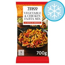 Tesco Vegetable & Chicken Fajita Mix 700G