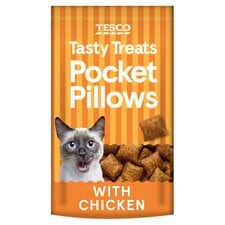 Tesco Tasty Treats Pocket Pillows With Chicken 65G