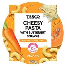 Tesco Cheesy Pasta With Butternut Squash 200G 12M