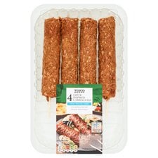 Tesco 4 Greek Inspired Lamb Kebabs 400G