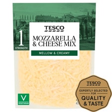 Tesco Grated Mozzarella & Cheese Mix 200G