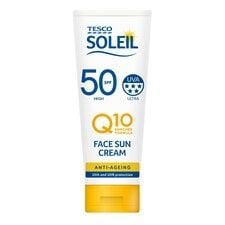 Tesco Soleil Q10 Anti-Aging Sun Cream Face Spf 50 50Ml