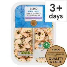 Tesco Lemon & Garlic King Prawns 150G