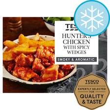 Tesco Hunter's Chicken With Spicy Wedges 400G