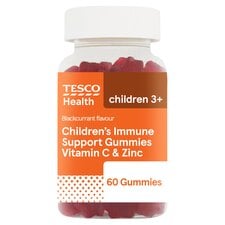 Tesco Health Children's Immune Support Blackcurrant Gummies 60s