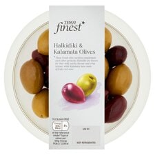 Tesco Finest Halkidiki & Kalamata Olives 160G