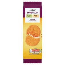 Tesco Free From Cream Crunchies 180G