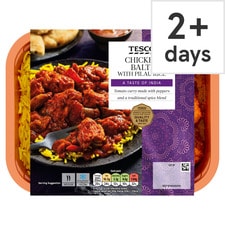 Tesco Chicken Balti & Pilau Rice 400G