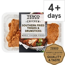 Tesco Southern Fried Chicken Thighs & Drumsticks 800G