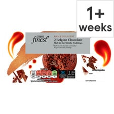 Tesco Finest 2 Belgian Chocolate Melt in Middle Puddings 270g