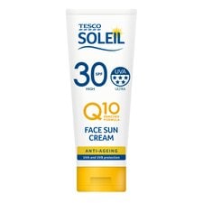 Tesco Soleil Q10 Anti-Aging Sun Cream Face Spf 30 50Ml