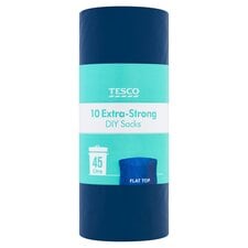 Tesco 10 Extra Strong Diy Sacks 45L