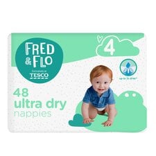 Fred & Flo 48 Ultra Dry Nappies Size 4