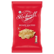 Stockwell & Co. Ready Salted Crisps 6X25g