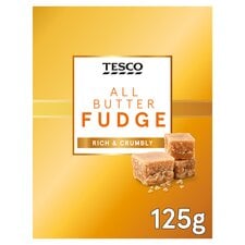 Tesco All Butter Fudge 125G