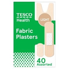 Tesco Health Light Fabric Assorted Plasters 40s