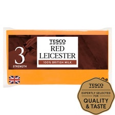 Tesco Red Leicester Cheese 400G