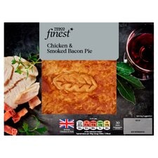 Tesco Finest Chicken & Smoked Bacon Pie 500G