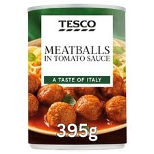 Tesco Meatballs In Tomato Sauce 395G