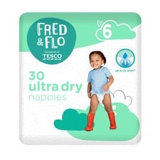 Fred & Flo 30 Ultra Dry Nappies Size 6