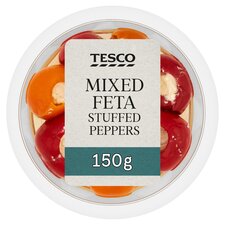 Tesco Mixed Feta Stuffed Peppers 150G