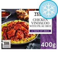 Tesco Chicken Vindaloo With Pilau Rice 400G