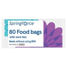 Springforce 80 Food Bags With Wire Ties