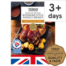 Tesco Roast In The Bag Rotisserie Style Whole Chicken 1.5Kg