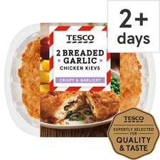 Tesco 2 Breaded Garlic Chicken Kievs 270G