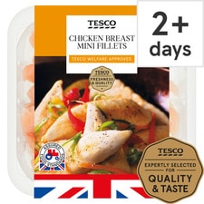 Tesco British Chicken Breast Mini Fillets 400G