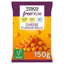 Tesco Free From Cheese Flavour Balls 150G