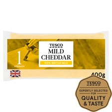 Tesco British Mild Cheddar Cheese 400G