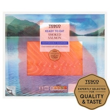 Tesco Smoked Salmon Slices 180G