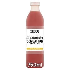 Tesco Strawberry Sensation Smoothie 750Ml