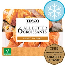 Tesco 6 All Butter Croissants 255G