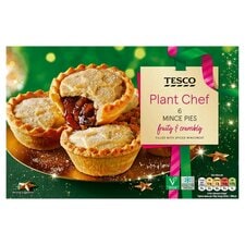 Tesco Plant Chef 6 Mince Pies