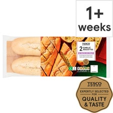 Tesco 2 Garlic Baguettes 410g