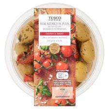 Tesco Halkidiki Olives with Slow Roasted Tomatoes 150g