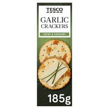 Tesco Garlic Crackers 185G