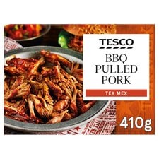 Tesco Tex Mex Bbq Pulled Pork 410G